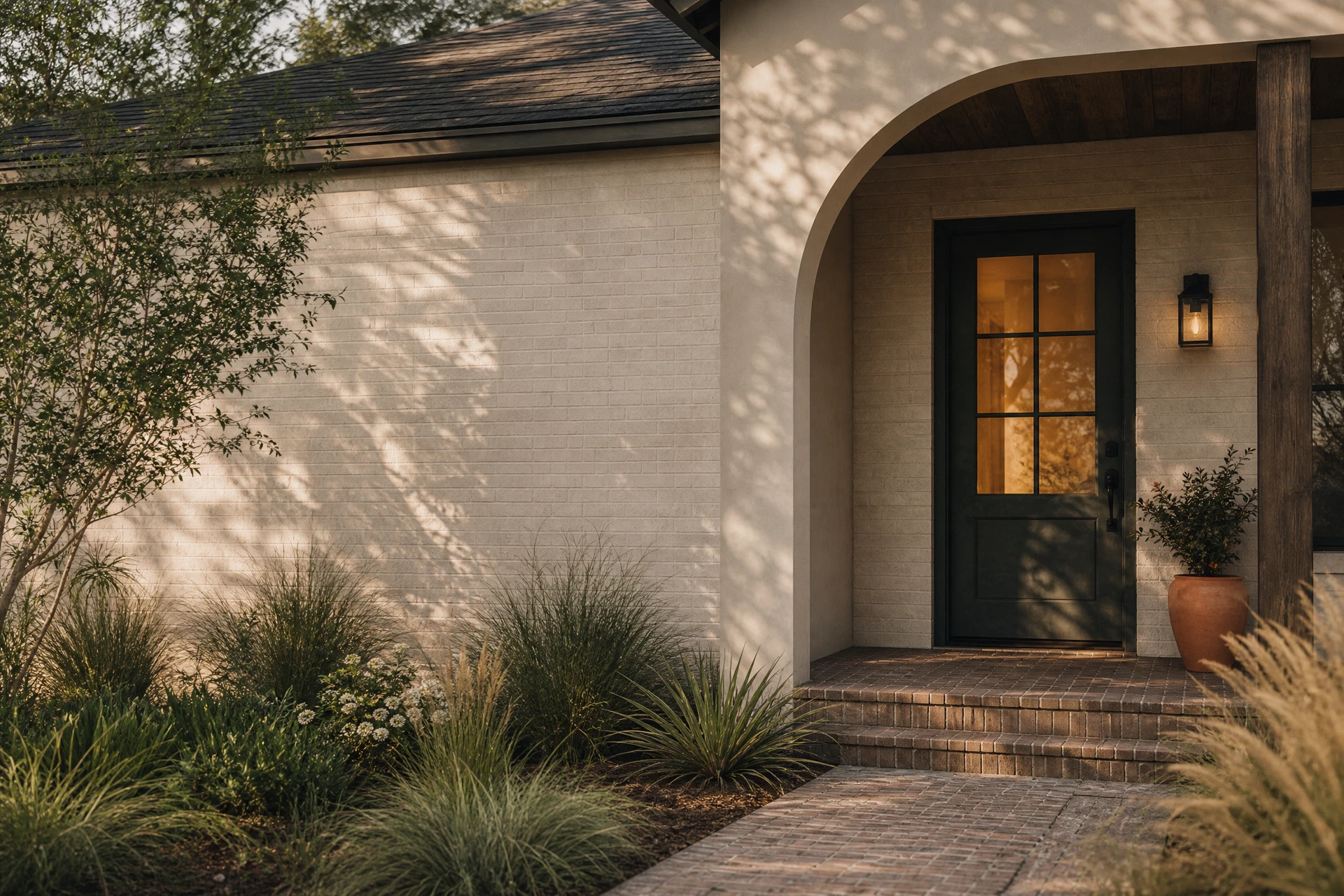 Warm architectural detail representing a welcoming path home
